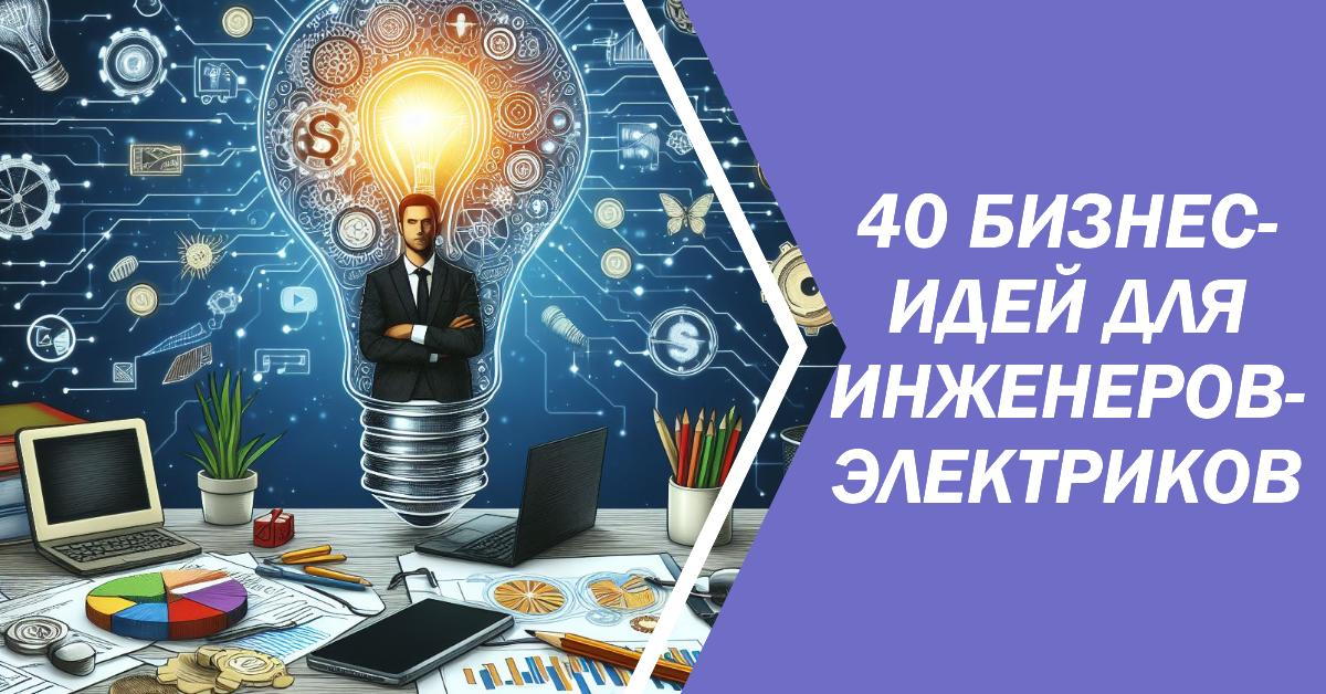 40 бизнес-идей электротехники для инженеров-электриков